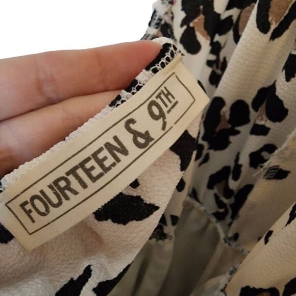 NWT Fourteen & 9th Medium Leopard Print Halter Romper - Picture 4 of 8